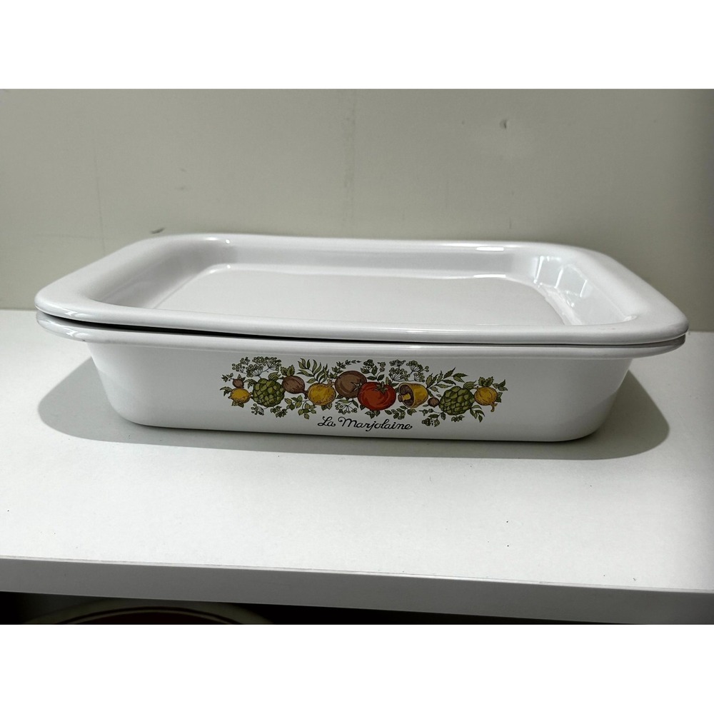 VTG Corning Ware Spice of Life Casserole Dish with Cover Oven A-21 & MW-3 - Picture 2 of 14